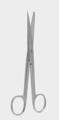 Ножиці прямі тупий/гострий 18,5 см (cm)